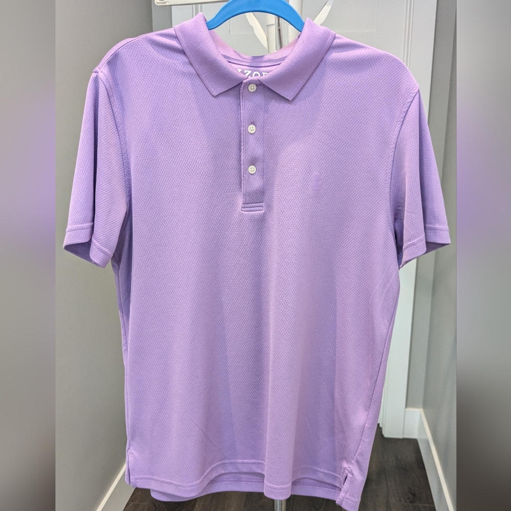 Izod Golf Athletic Polo - Purple